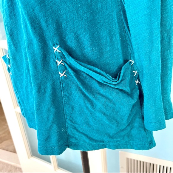 ANTHROPOLOGIE LITTLE YELLOW BUTTON Calantha Long Sleeve Henley—SZ. XS - Picture 3 of 15